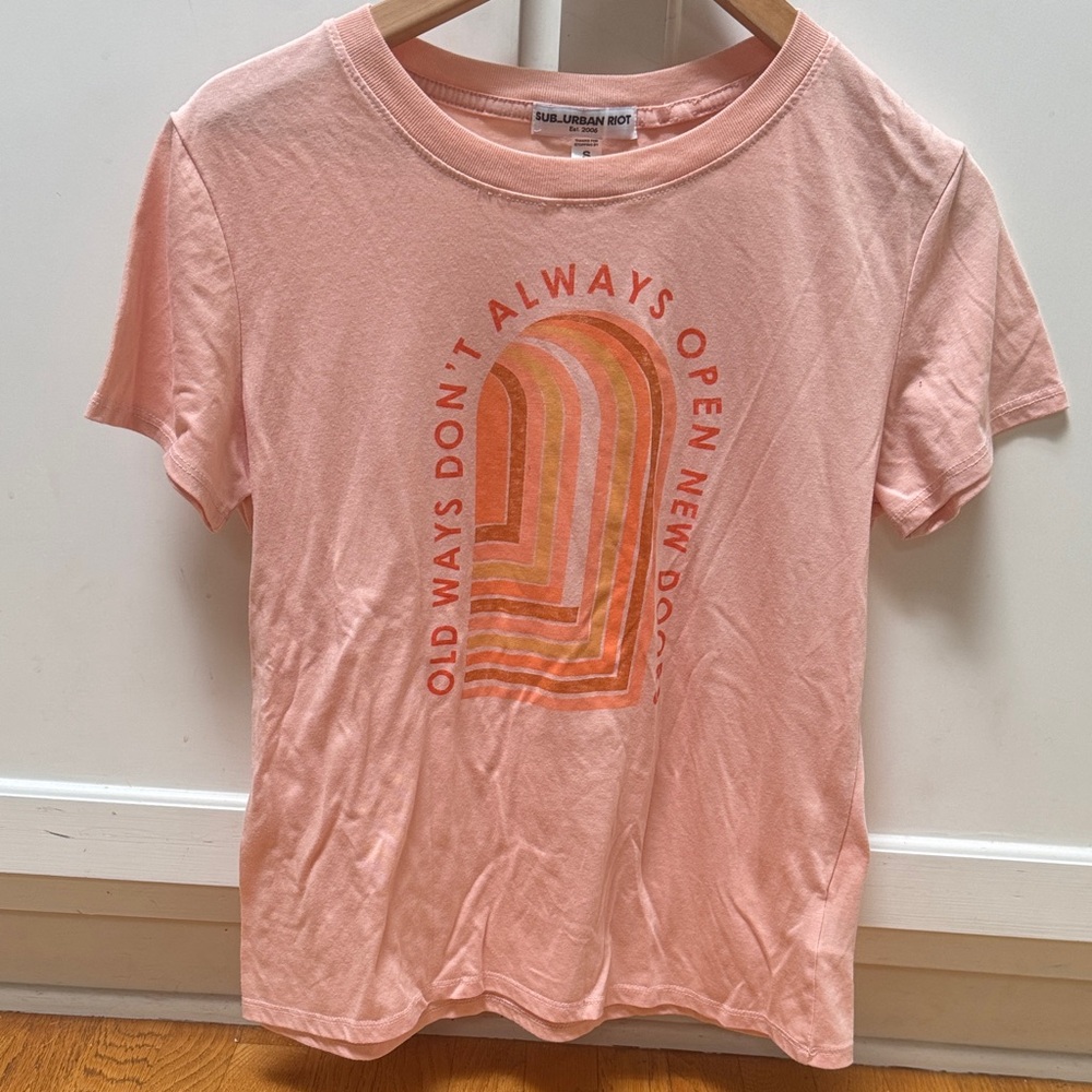 Sub_Urban Riot Light Peach Graphic Tee